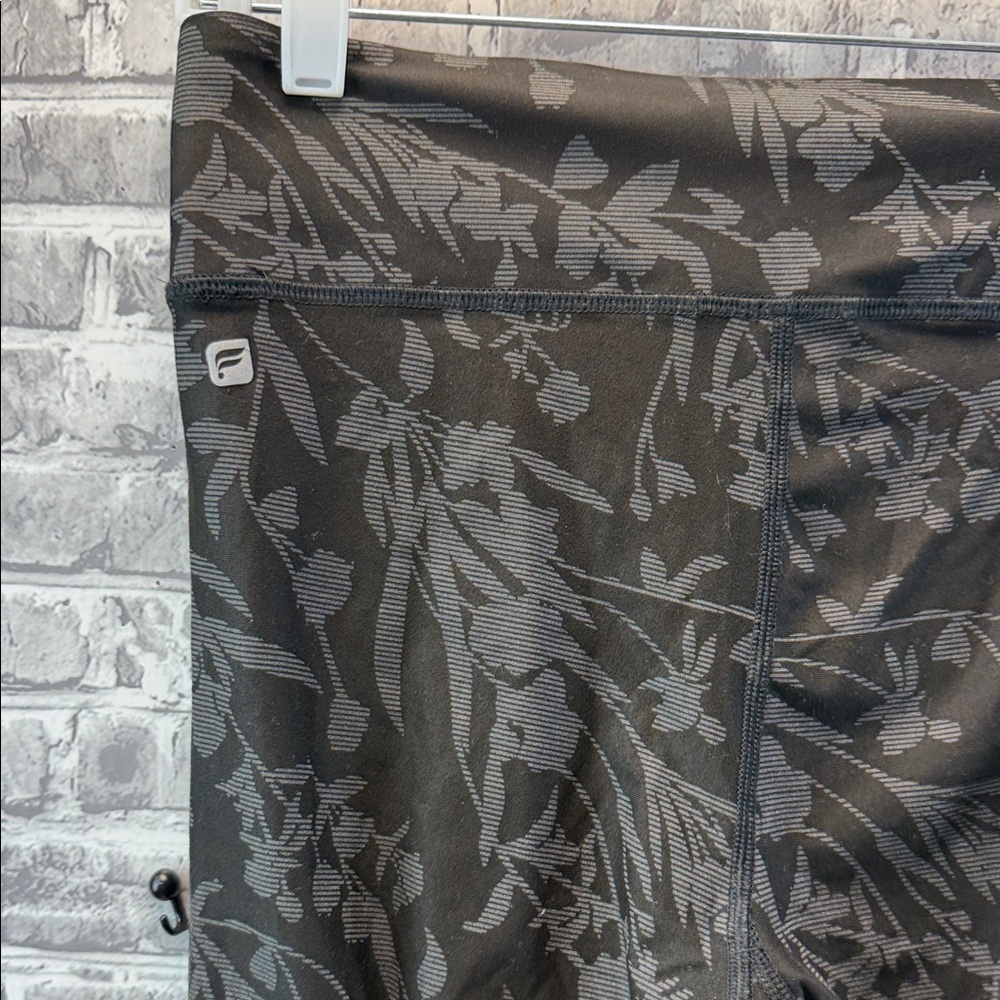 Fabletics Black Patterned Leggings - image 2